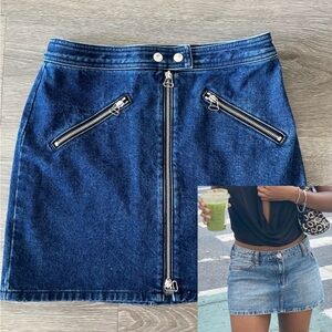 rag & bone Denim Mini Skirt